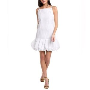 Trina Turk White Cherish Spaghetti Strap Mini Dress